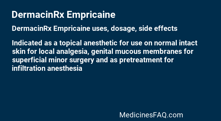 DermacinRx Empricaine