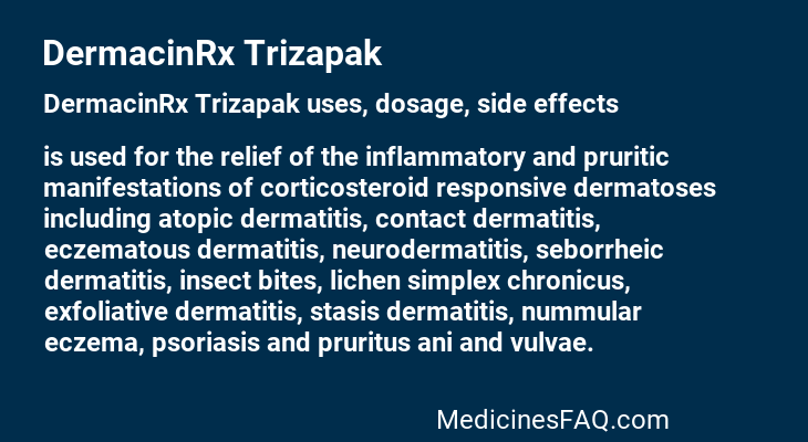 DermacinRx​ Trizapak
