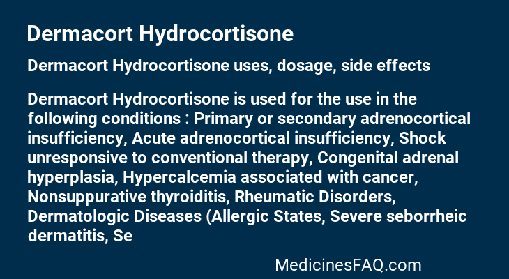 Dermacort Hydrocortisone