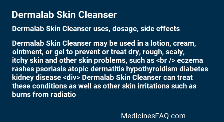 Dermalab Skin Cleanser