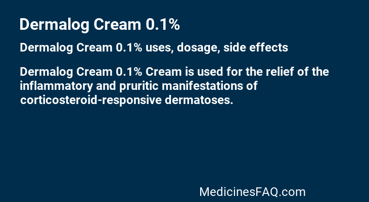 Dermalog Cream 0.1%