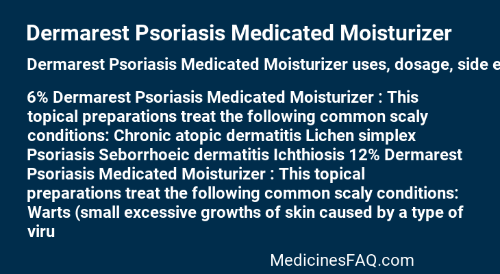 Dermarest Psoriasis Medicated Moisturizer