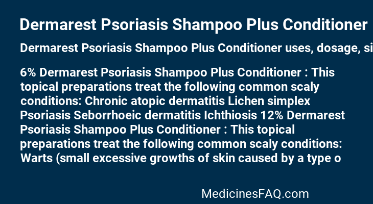 Dermarest Psoriasis Shampoo Plus Conditioner