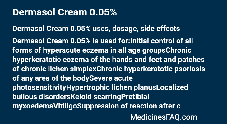Dermasol Cream 0.05%