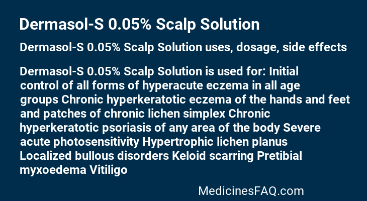 Dermasol-S 0.05% Scalp Solution