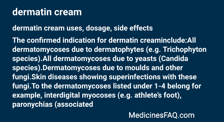 dermatin cream