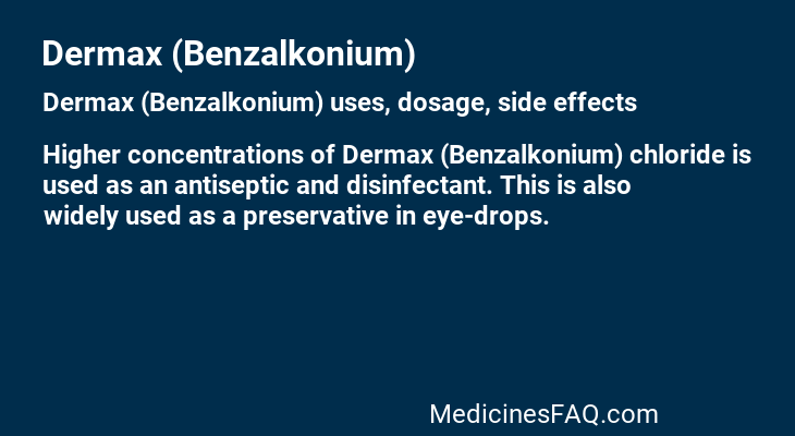 Dermax (Benzalkonium)