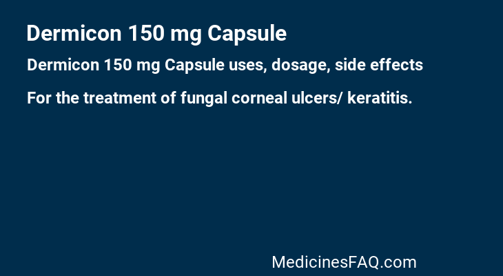 Dermicon 150 mg Capsule