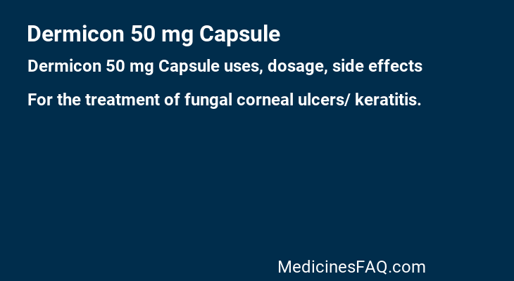 Dermicon 50 mg Capsule