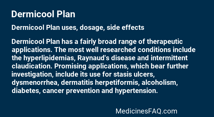 Dermicool Plan