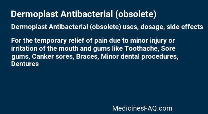 Dermoplast Antibacterial (obsolete)