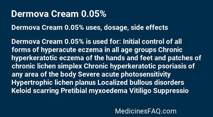 Dermova Cream 0.05%