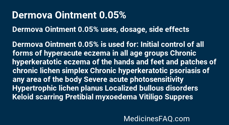 Dermova Ointment 0.05%