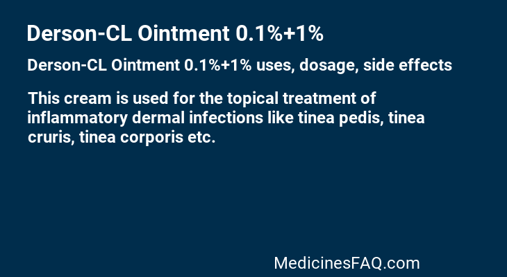 Derson-CL Ointment 0.1%+1%