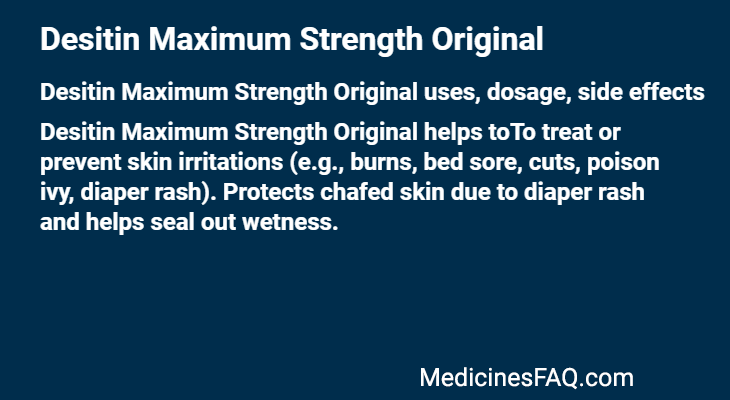 Desitin Maximum Strength Original