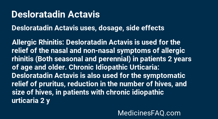 Desloratadin Actavis
