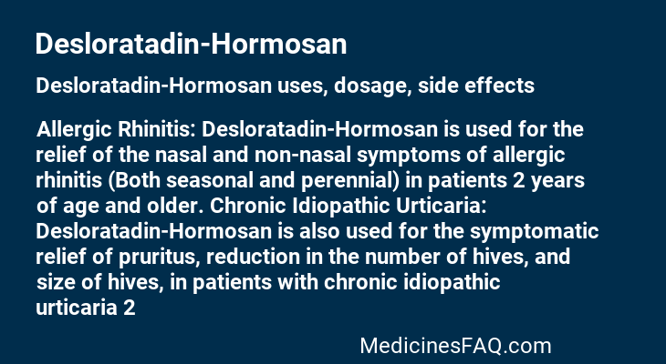 Desloratadin-Hormosan