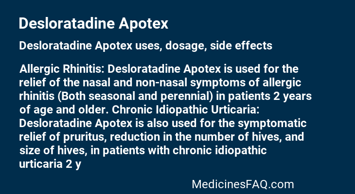 Desloratadine Apotex
