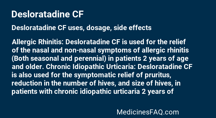 Desloratadine CF