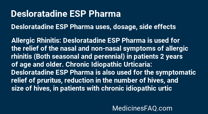 Desloratadine ESP Pharma