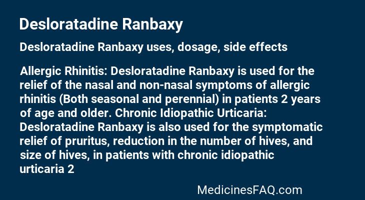 Desloratadine Ranbaxy
