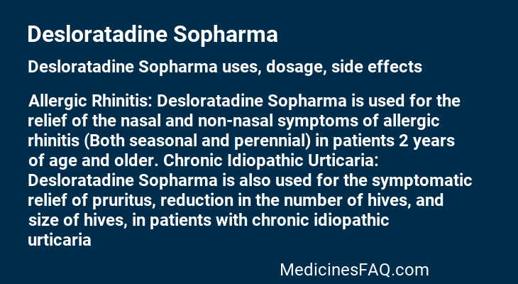 Desloratadine Sopharma