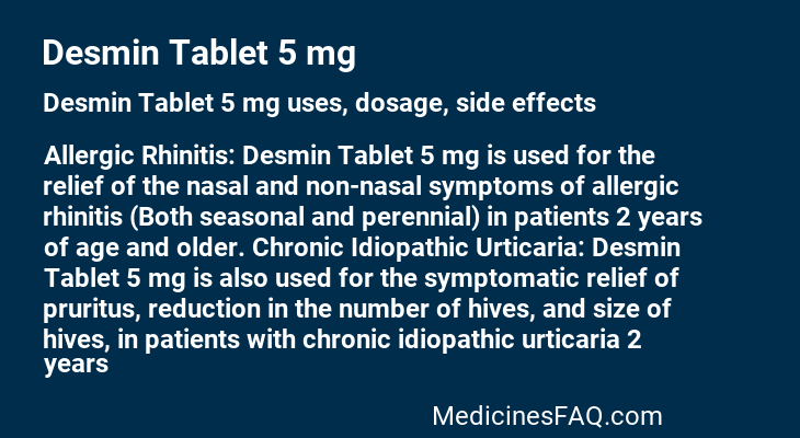 Desmin Tablet 5 mg