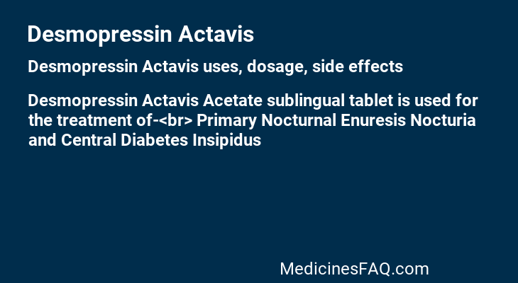 Desmopressin Actavis