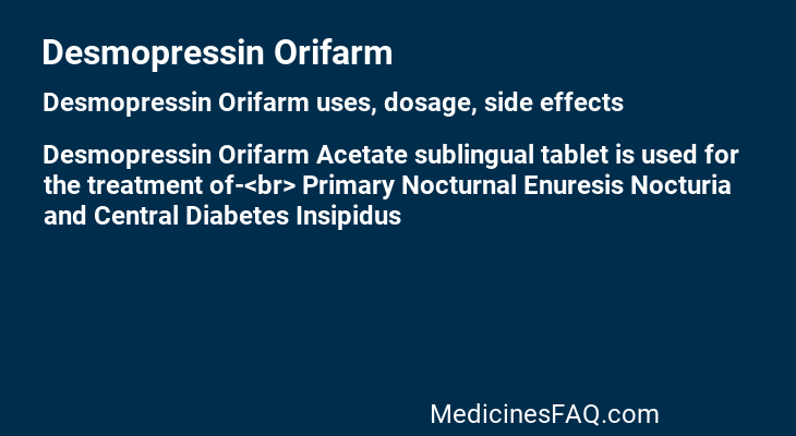 Desmopressin Orifarm