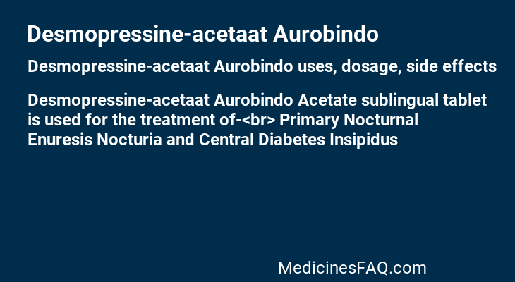 Desmopressine-acetaat Aurobindo