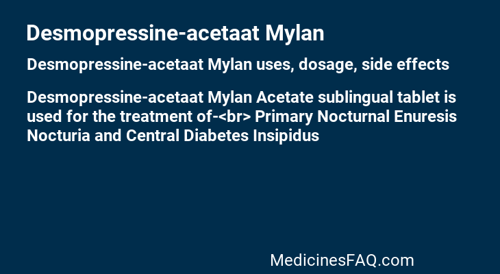 Desmopressine-acetaat Mylan