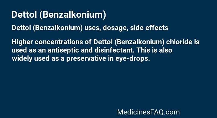 Dettol (Benzalkonium)