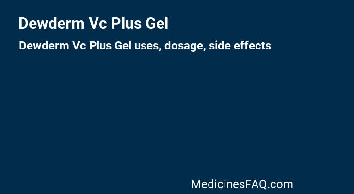 Dewderm Vc Plus Gel