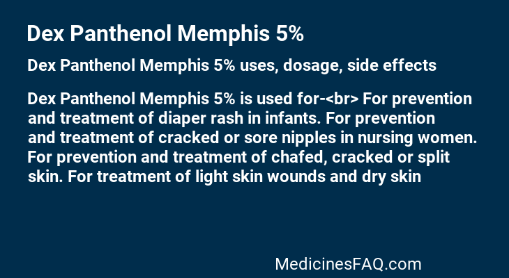 Dex Panthenol Memphis 5%