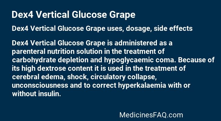 Dex4 Vertical Glucose Grape