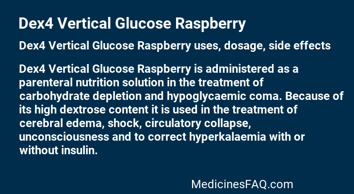 Dex4 Vertical Glucose Raspberry