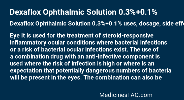 Dexaflox Ophthalmic Solution 0.3%+0.1%