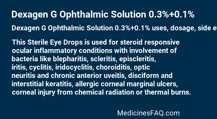 Dexagen G Ophthalmic Solution 0.3%+0.1%