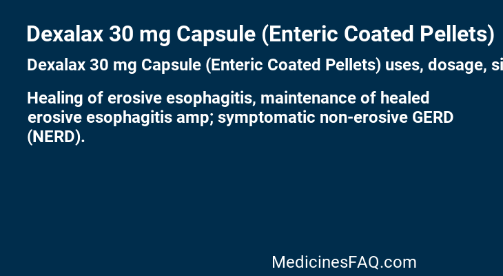 Dexalax 30 mg Capsule (Enteric Coated Pellets)