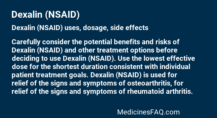 Dexalin (NSAID)