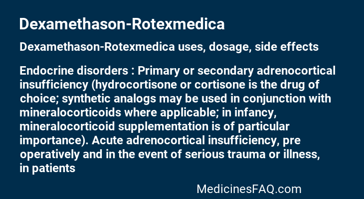 Dexamethason-Rotexmedica