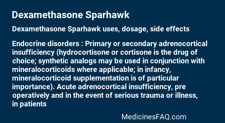 Dexamethasone Sparhawk