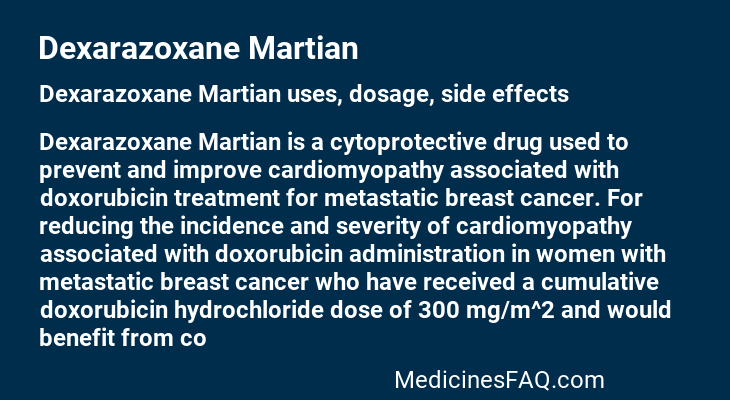 Dexarazoxane Martian