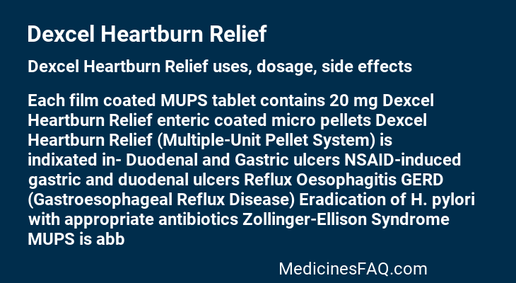 Dexcel Heartburn Relief