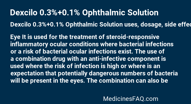 Dexcilo 0.3%+0.1% Ophthalmic Solution