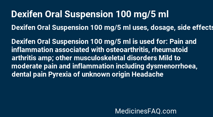 Dexifen Oral Suspension 100 mg/5 ml