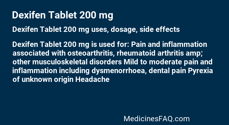 Dexifen Tablet 200 mg