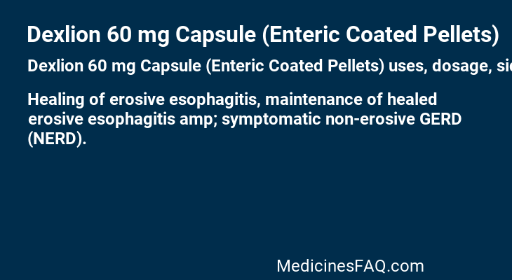 Dexlion 60 mg Capsule (Enteric Coated Pellets)