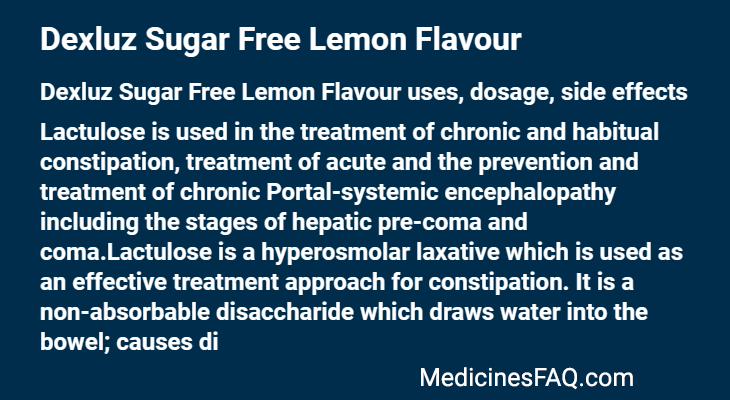 Dexluz Sugar Free Lemon Flavour