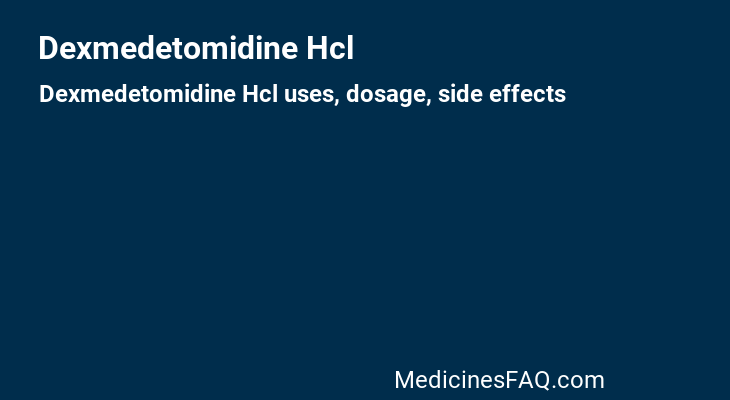 Dexmedetomidine Hcl